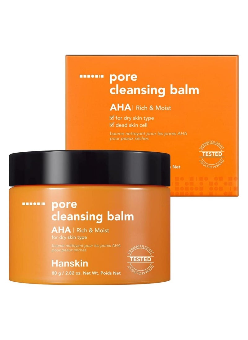 Hanskin Pore Cleansing Balm Aha Rich & Moist 80G