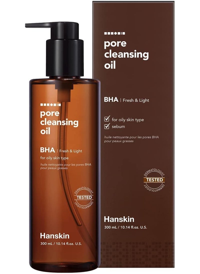 Hanskin Pore Cleansing Oil Bha Fresh & Light 300 Ml