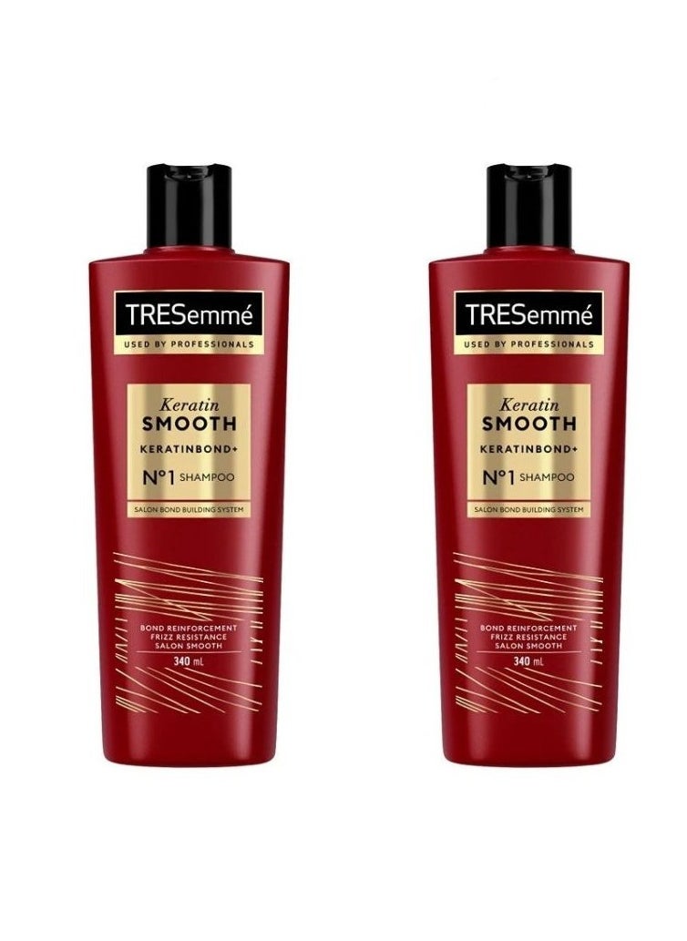 Keratin Smooth Shampoo - 340ml (Pack of 2)