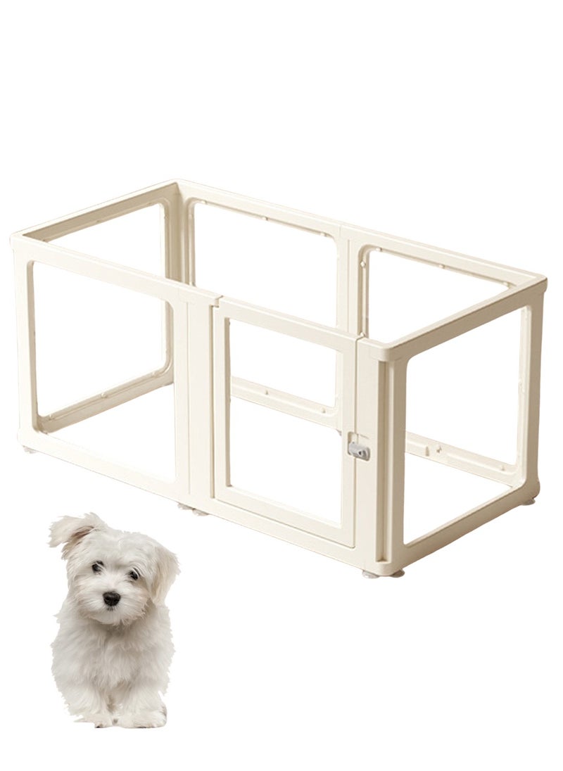 Pet Dog Fence Full Transparent Acrylic Small Dog Indoor Home Dog House Balcony Security Fence Dog Cage