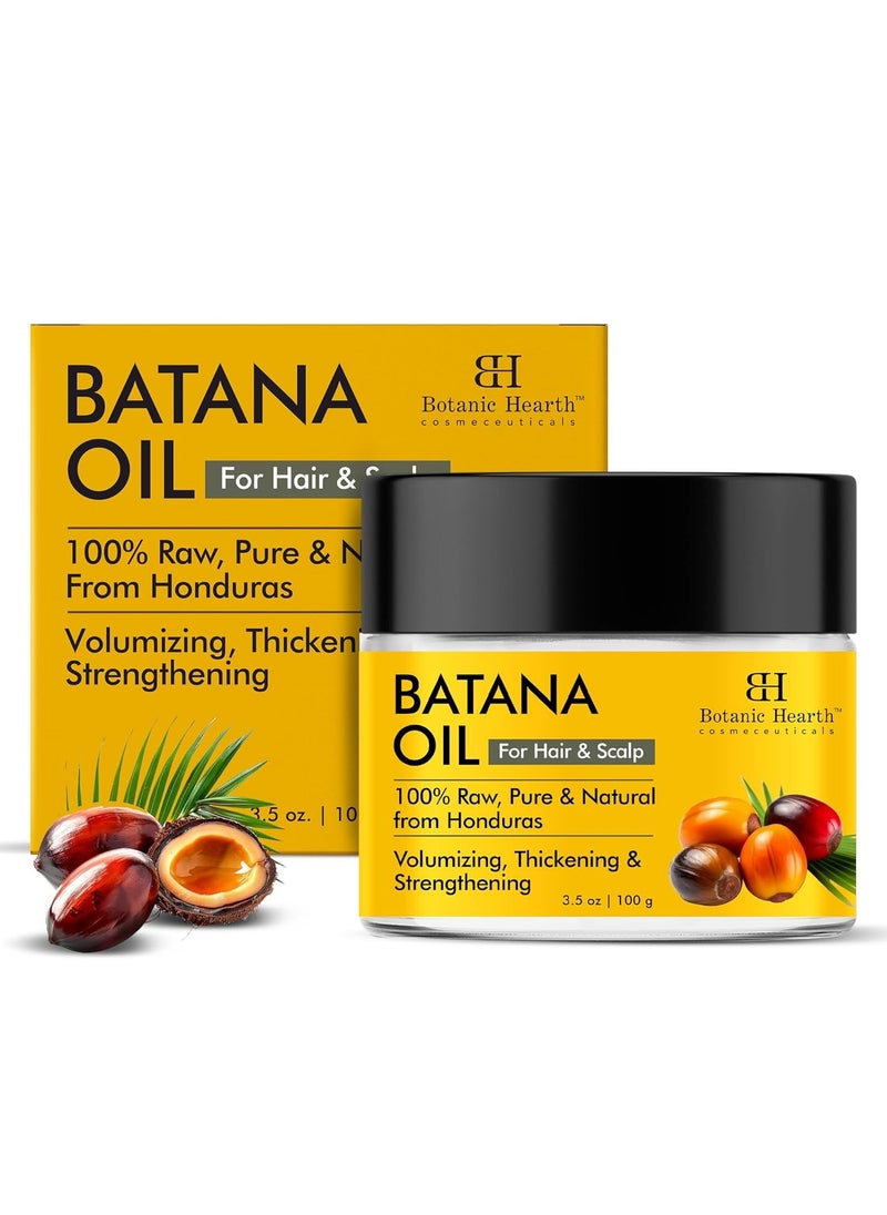 Botanic Hearth Batana Oil - Butter 100 ml - Deeply Nourishing & Revitalizing Hair & Skin Care