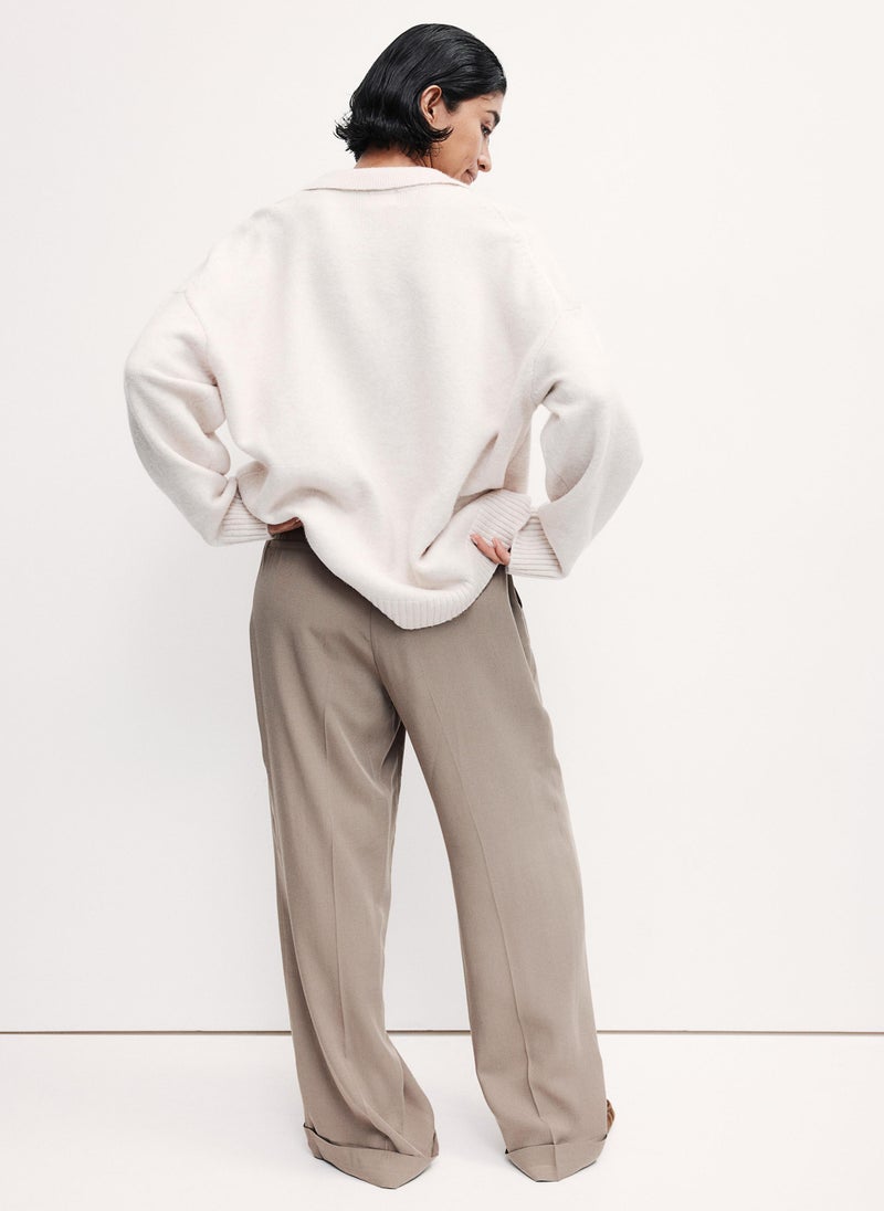 Tailored Turn-Up Trousers