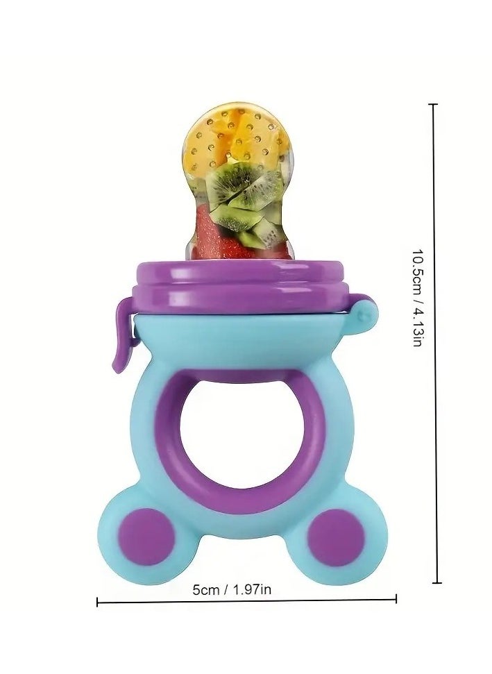 Baby Nutrition Feeder: Fruit & Vegetable Music, Silicone Bite Mush, and Veggie Mesh Bag - Perfect for Mother & Baby Supplies, Assorted Color