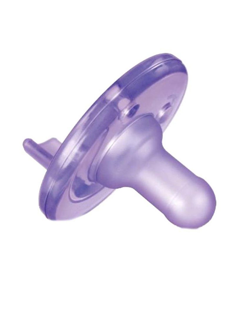 Free-Bpa and Latex Silicone Soothie Pacifier, Pack of 2, Pink/Purple - SCF190/02