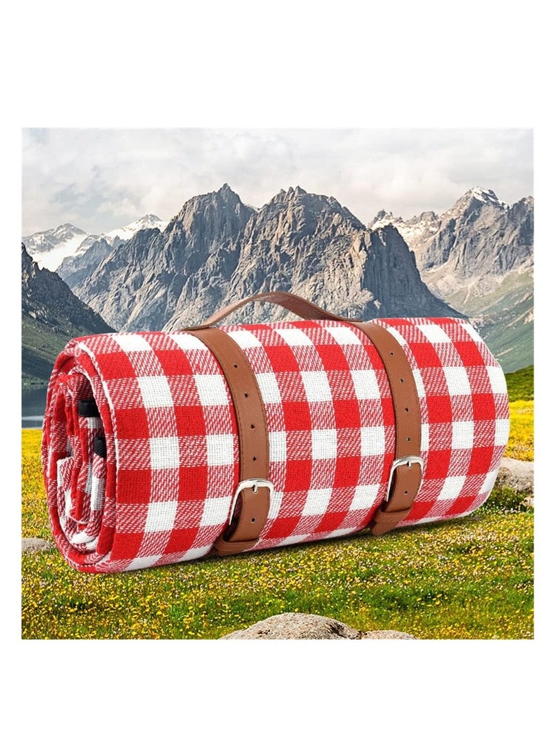 Beach Blanket Large Picnic Mat Sandproof Waterproof Outdoor Indoor Blanket Lightweight Easy Fold Portable Beach Mat for Camping Hiking 200 x 200 cm