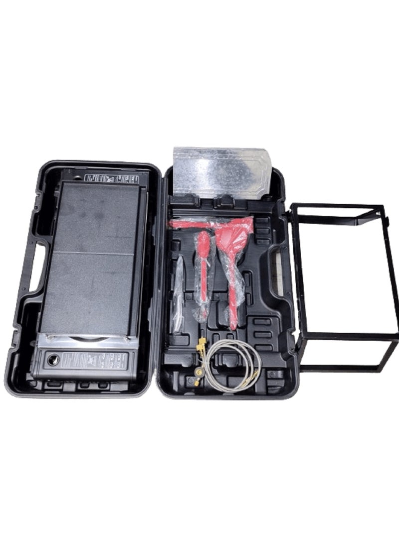 Portable Double Burner Gas Stove Set With Carry Bag