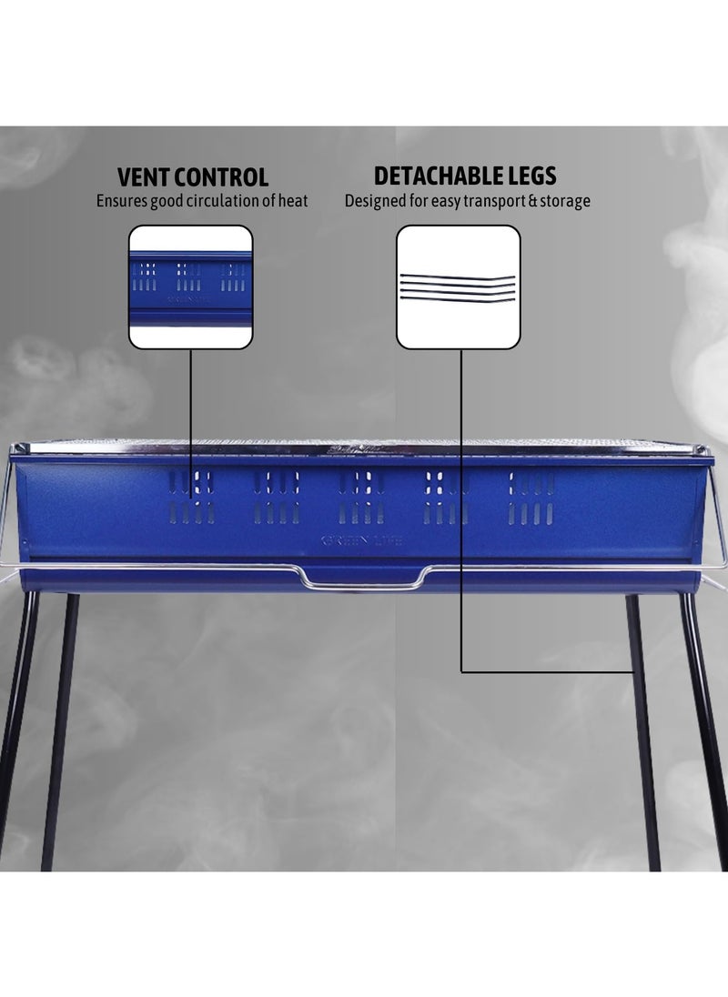 BBQ with Lifetable Grill Rust Resistant Portable BBQ Grill Easy to Dismantle Grill for Outdoor Camping