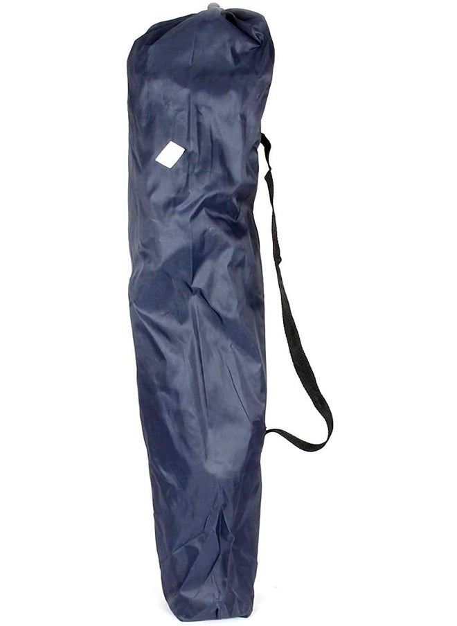 Portable Folding Camping Chair with Armrests - Dark Blue