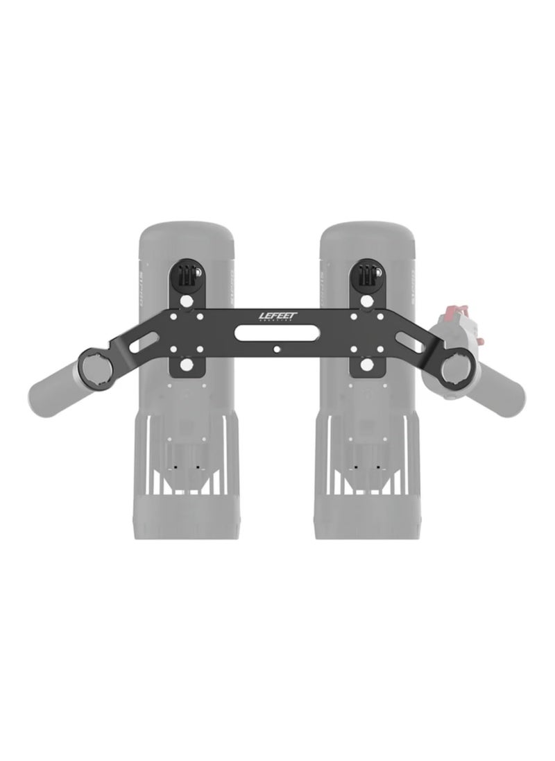 MADNESS SPORTS TRADING LEFEET Dual Jet Rail Kit for Lefeet Underwater Sea Scooters S1pro Black