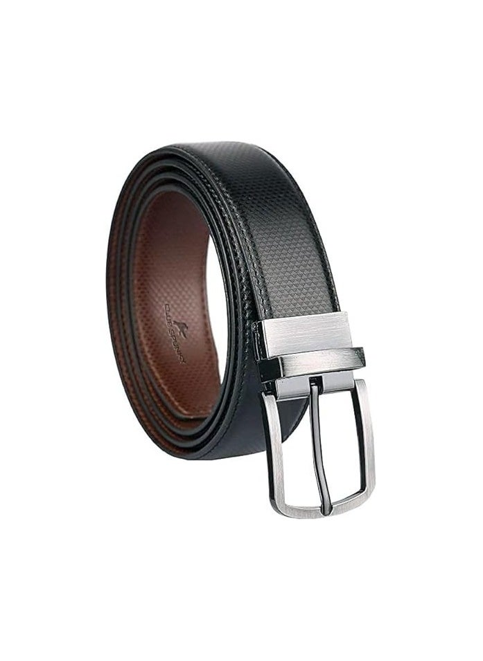 CLUB SPUNKY Reversible PU - Leather belt for men stylish leather branded leather belt for mens (1 Year Warranty)