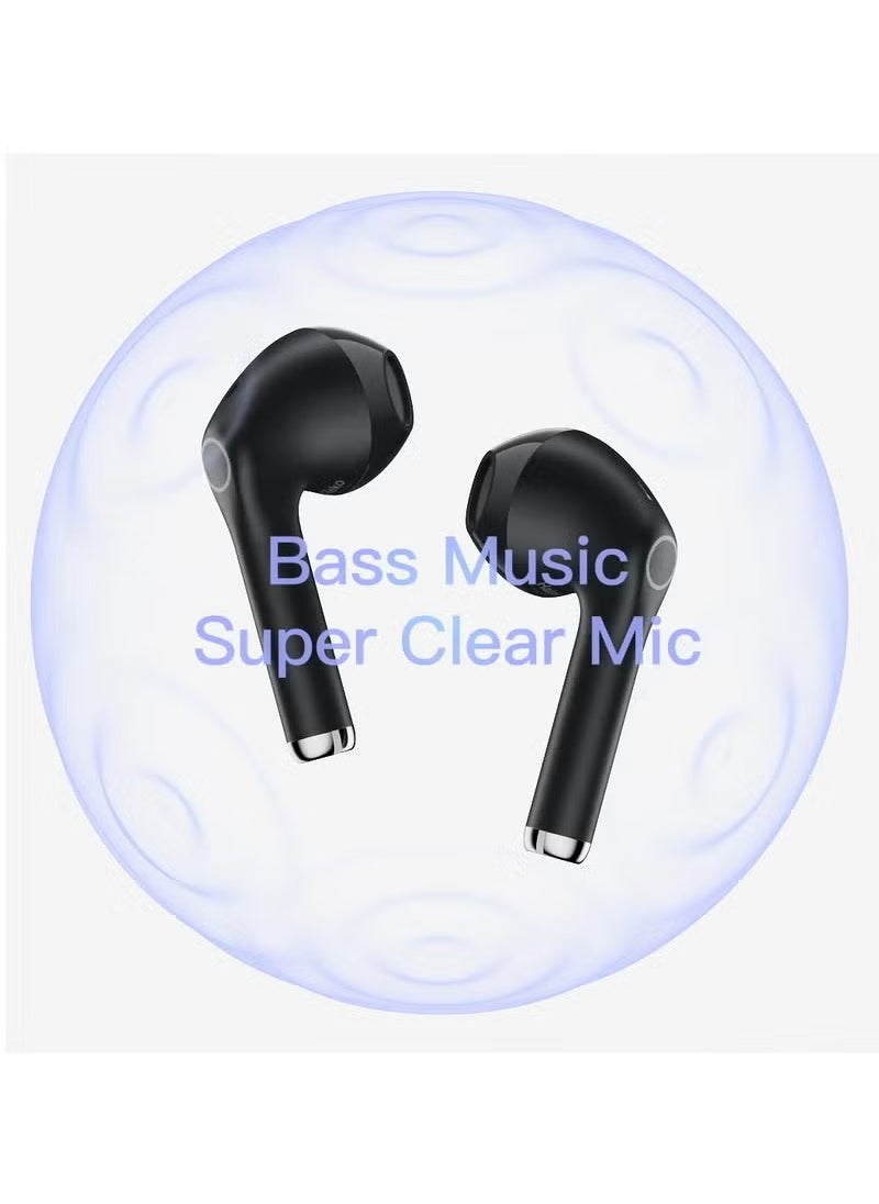 Haino Teko Air 18 True Wireless Earphone With Super Clear Microphone Multi Functional Touch Control Designed For Android Mobiles and Tablets Black