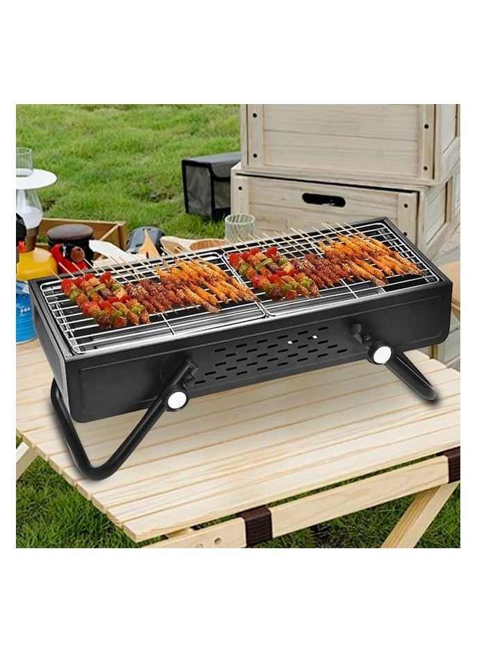 Camping Grill Foldable Smokeless Camping Barbecue Grill Large Charcoal Bbq Grills Stainless Steel Stainless Steel Barbeque Grill Portable