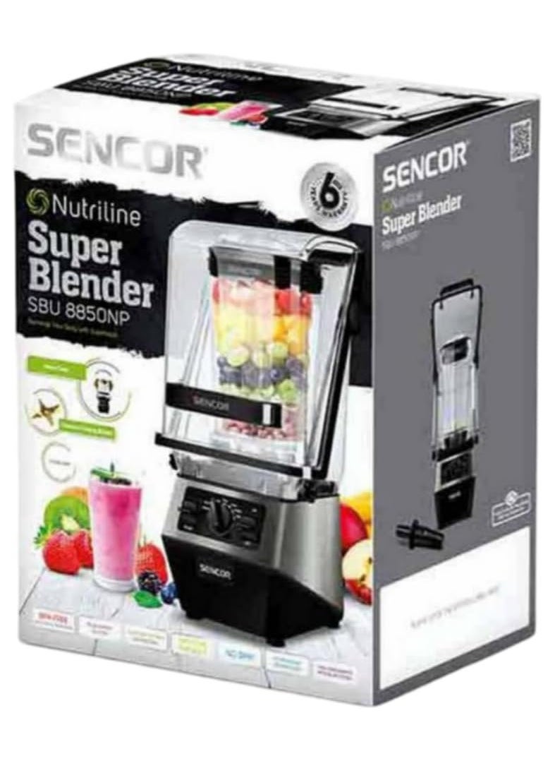 Powerful 2000W Blender with Nutri Intelligent Technology: Smoothies, Ice Crushing, & Nutrient Extraction, 7 Preset Programs, Anti-Noise Lid, Dishwasher Safe, Durable Tritan Jug & Titanium Blades