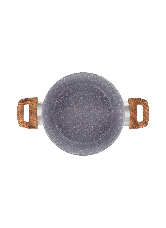 28 Cm Essential Casserole Non-Stick Aluminium Cookware With Granite Coating