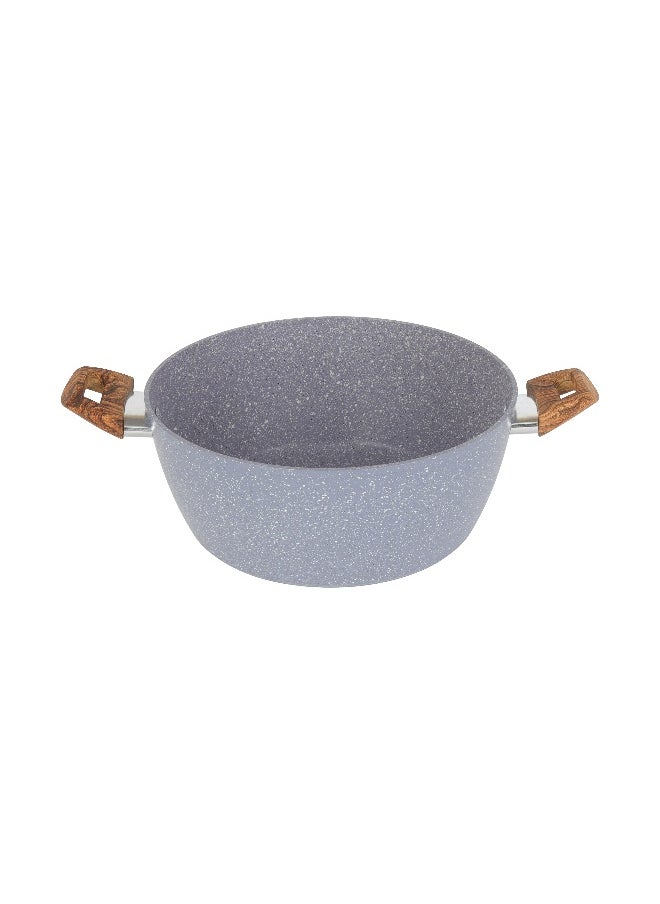 28 Cm Essential Casserole Non-Stick Aluminium Cookware With Granite Coating