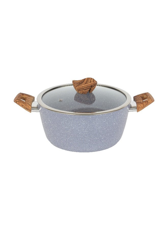 Delcasa 30cm Essential Casserole Non Stick Aluminum Cookware with Granite Coating
