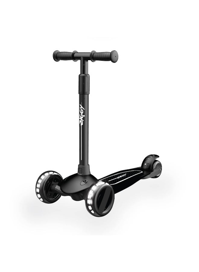 3-Wheel Tilt Scooter With Led (Black)