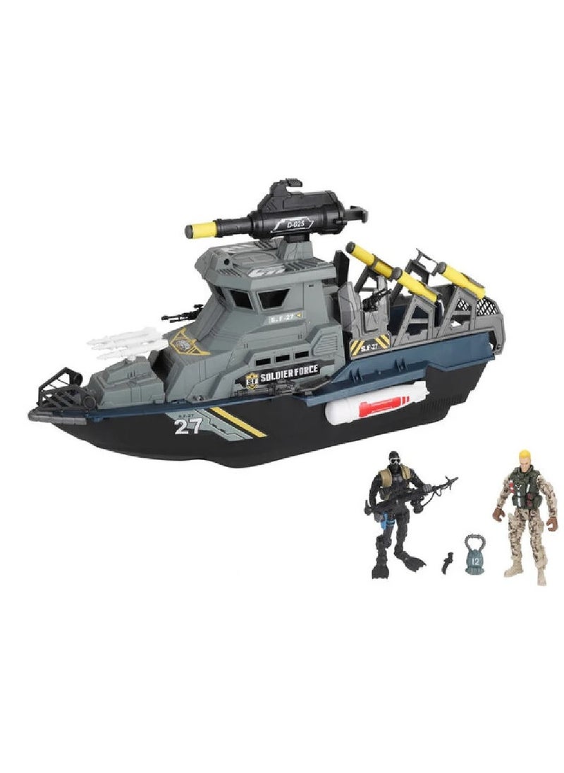 Soldier Force Naval Combat Battleship Playset