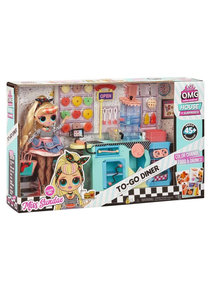 OMG Miss Sundae To Go | Diner Fun Playset | Unbox, Style & Play