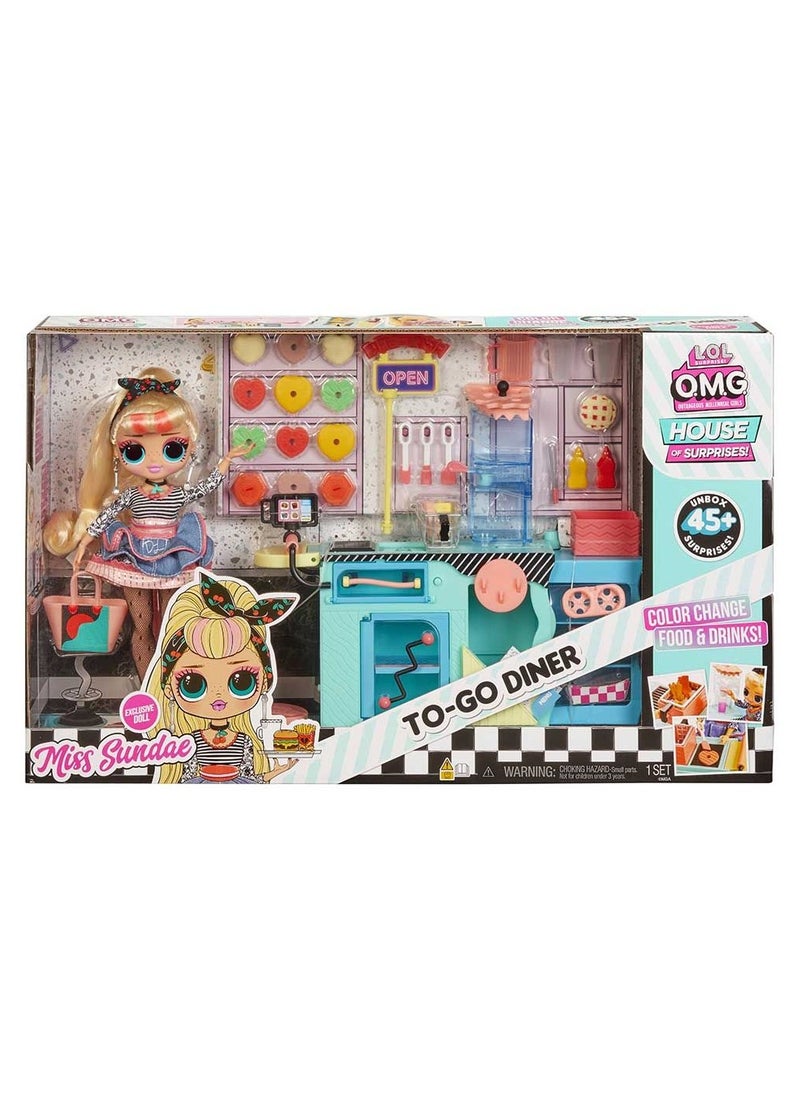 OMG Miss Sundae To Go | Diner Fun Playset | Unbox, Style & Play