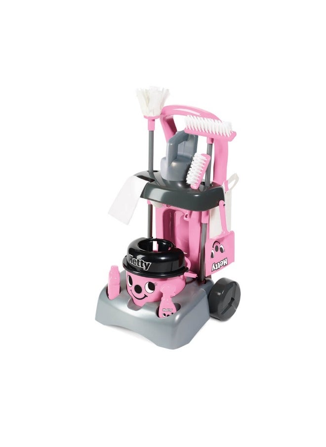 Hetty Deluxe Cleaning Trolley Set (Pink)