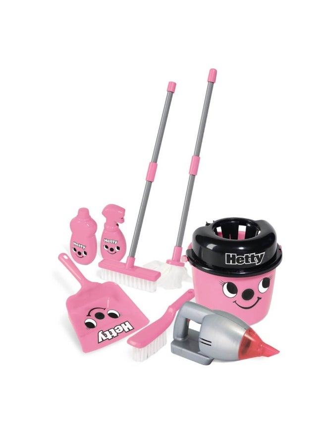 Hetty Deluxe Cleaning Trolley Set (Pink)