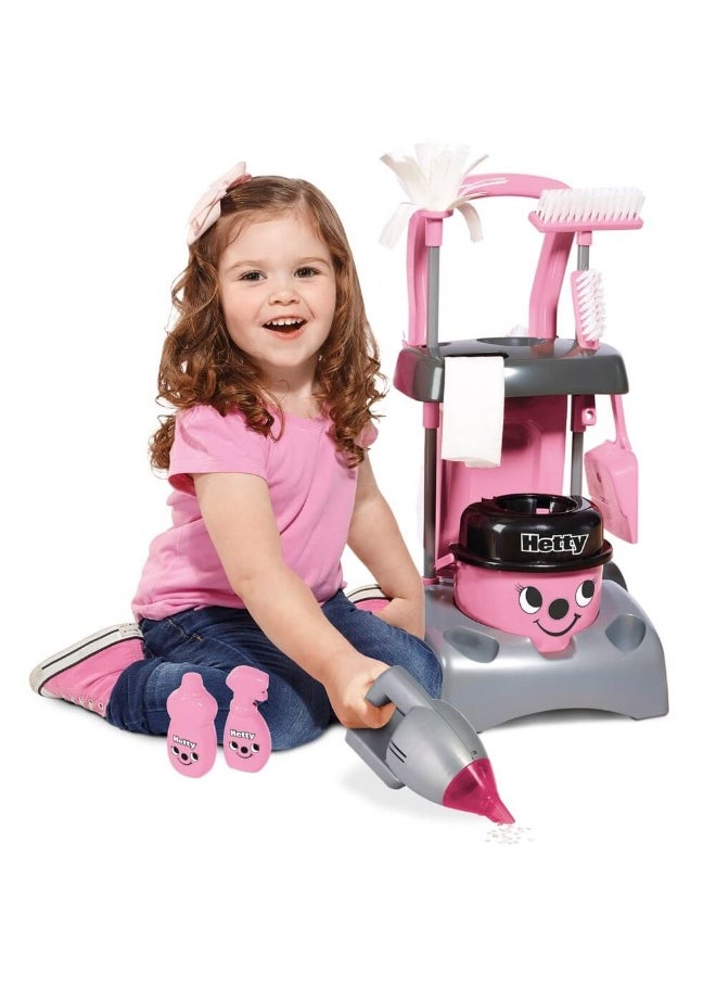 Hetty Deluxe Cleaning Trolley Set (Pink)