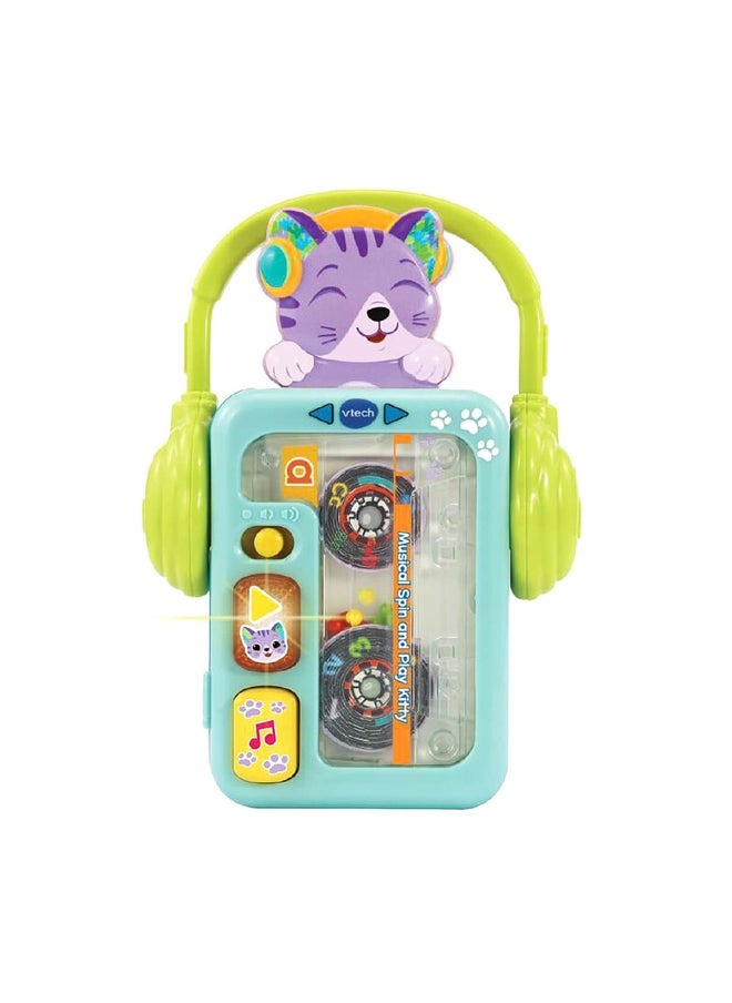 Musical Spin And Play Kitty Toy