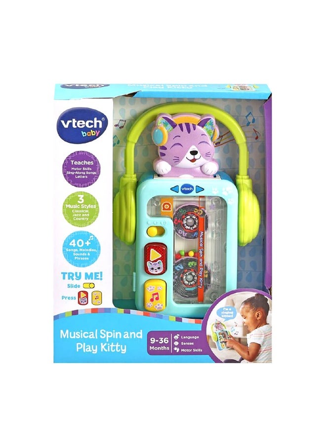 Musical Spin And Play Kitty Toy