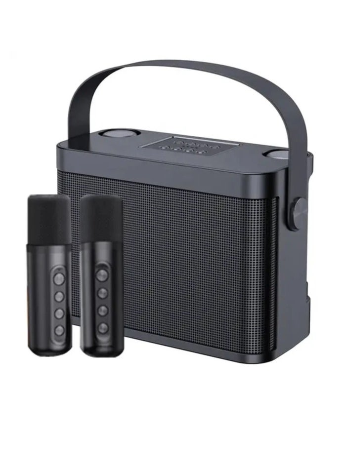 YS-219 Karaoke Machine with 2 Wireless Microphones Portable Speaker