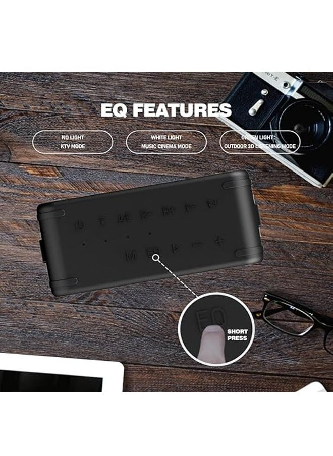 S823 Wireless Speaker with Bluetooth V5.0，21600mah Mobile Power Forward And Reverse Charging Function，6.5MM Audio Cable Support A Variety Of Wired Music