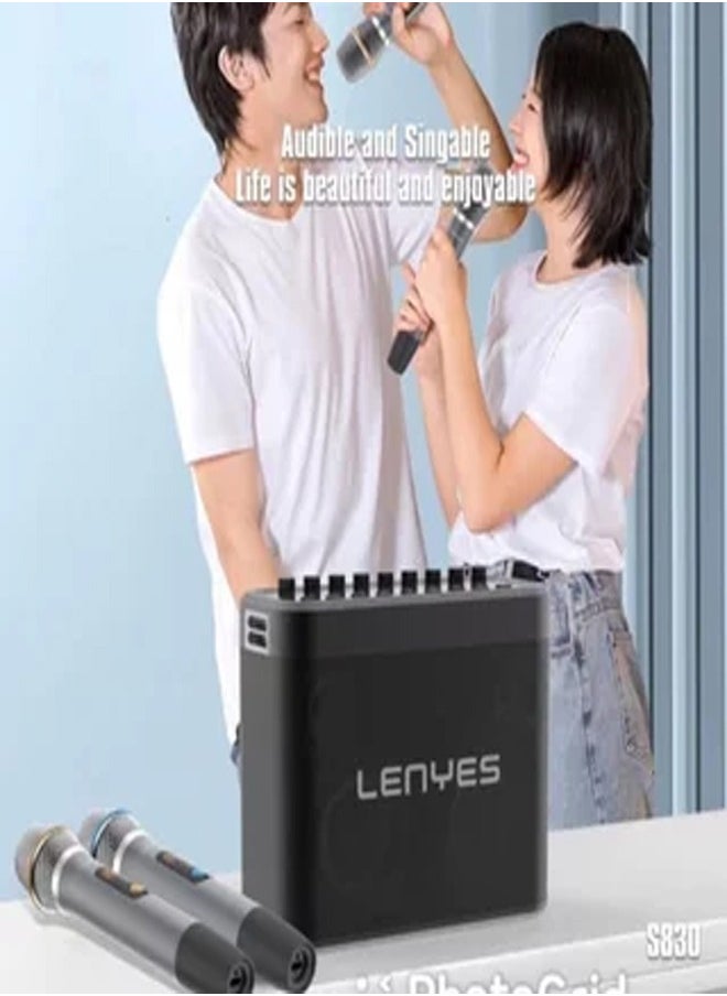 Lenyes S830 Speaker Bluetooth 160W: Wireless KTV Speaker with Karaoke Microphone and DSP Super Power Technology