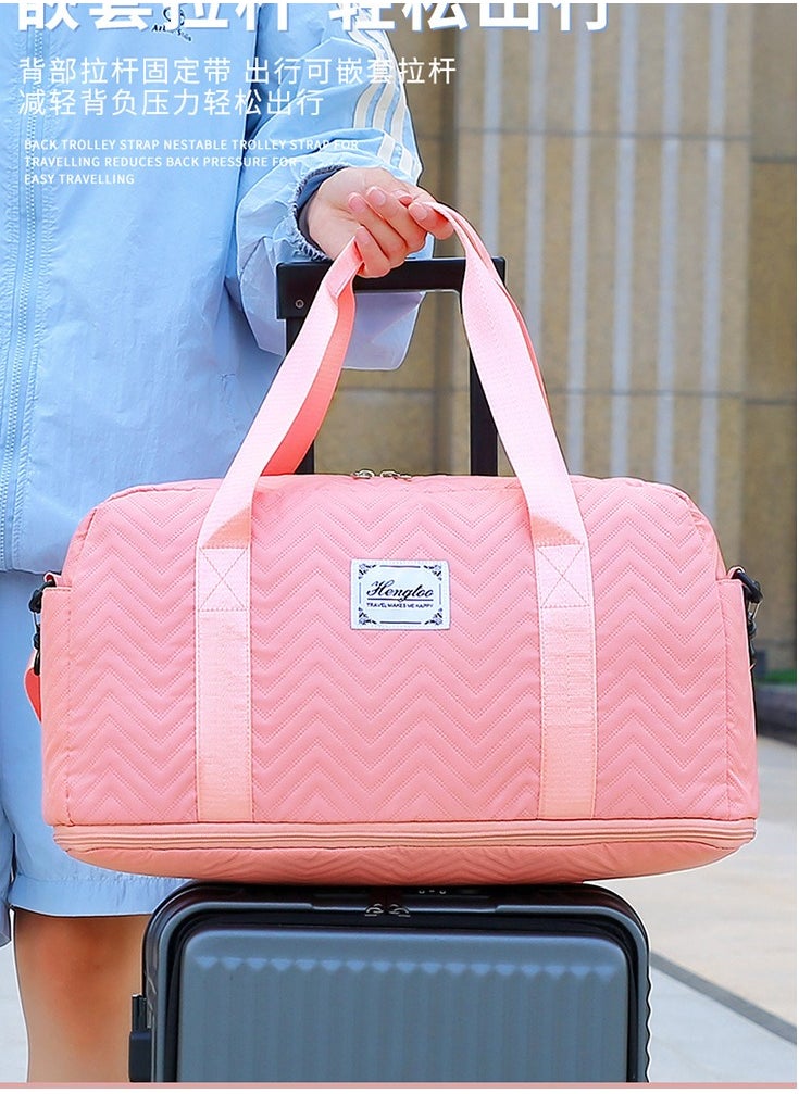 Luggage bag with high-end feel, mother bag, female waterproof Oxford cloth, large capacity travel bag, boarding bag, lightweight handbag