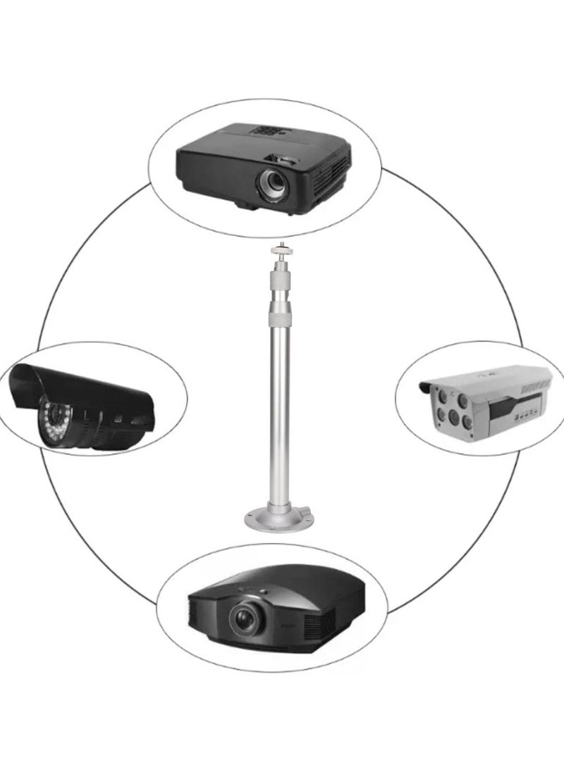 Projector Stand, 360° Stand 5kg Load Wall Mounted Projector Ceiling Mount 90° Tilt with 1/4in Thread for Most Mini Projectors