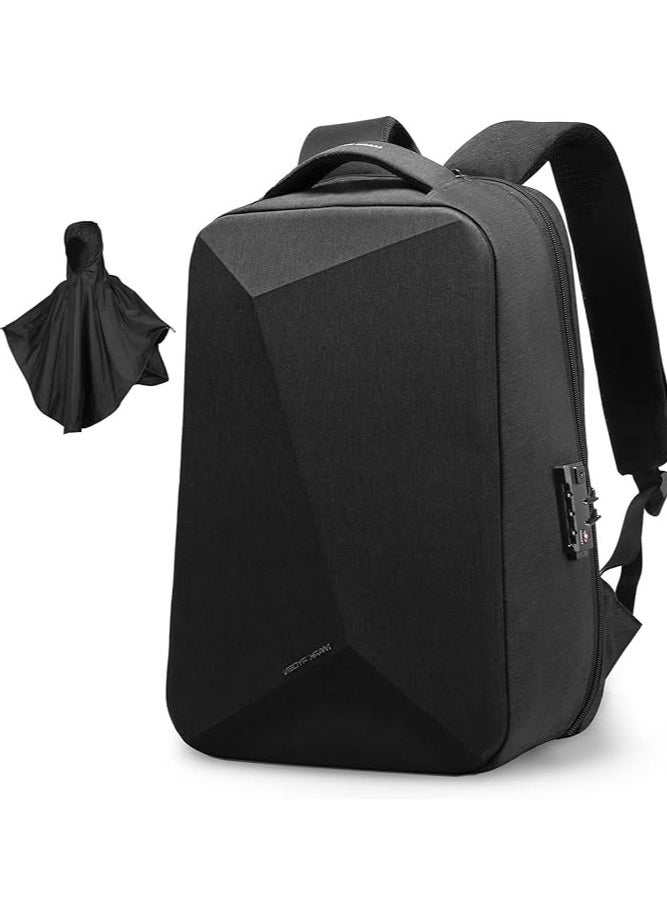 MARK RYDEN Anti Theft Backpack with TSA Lock for 15.6 inch Travel School- Dimond Shape, With Raincoat,