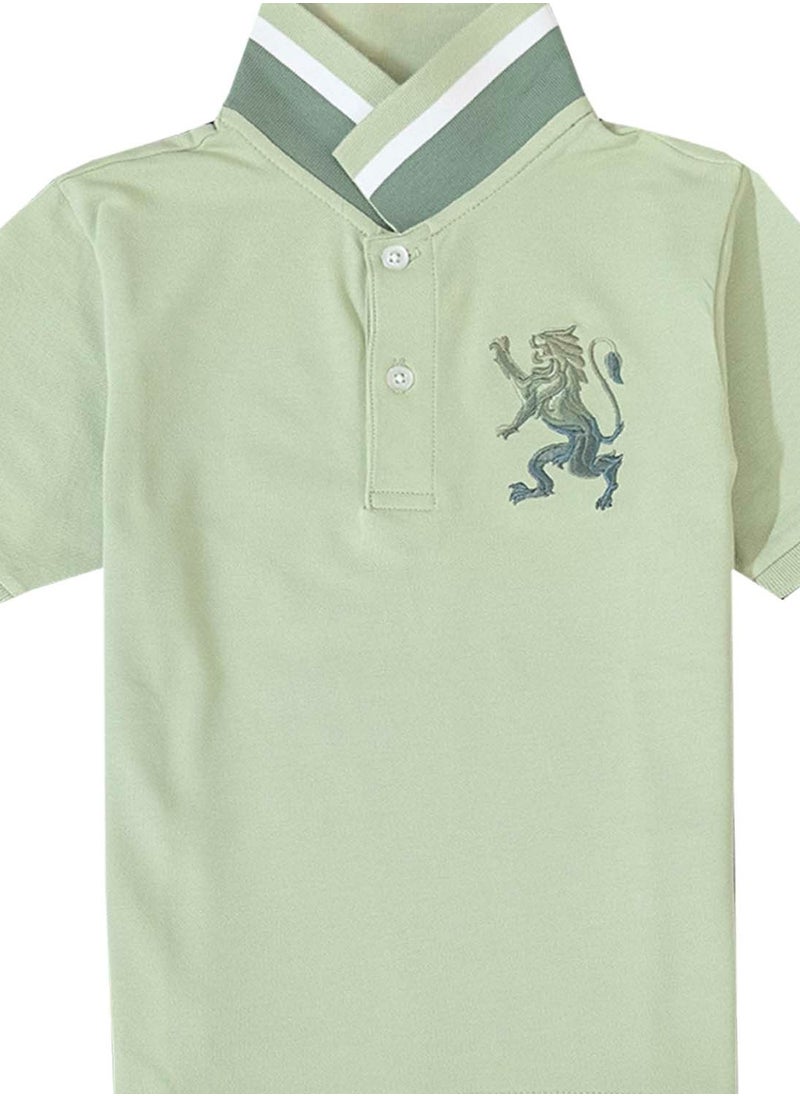 Junior Embroidery Short Sleeve Bold Polo