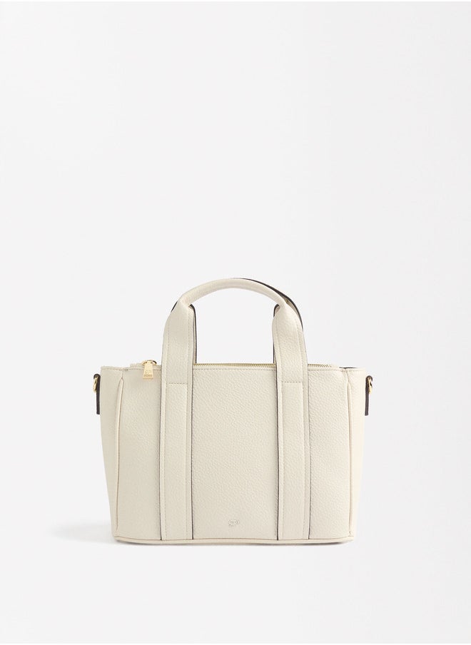 TEXTURED BASIC TOTE BAG