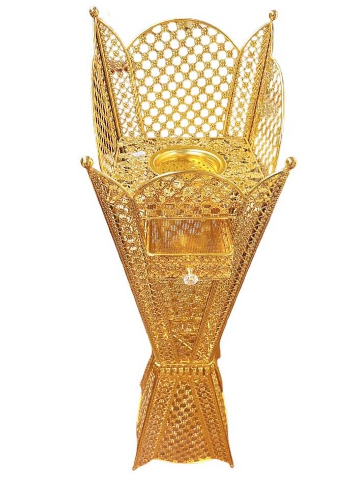 High Quality Large Oud Burner with Drawer 100 cm Tall Incense Mabkhara for Home Fragrance and Decore