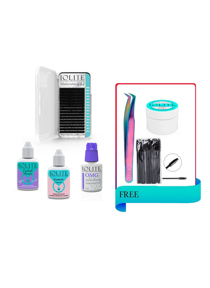 Eyelash Extension Kit Includes Lash Care Items Lash Glue Lash Primer Lash Cleanser Eye Lash Mascara