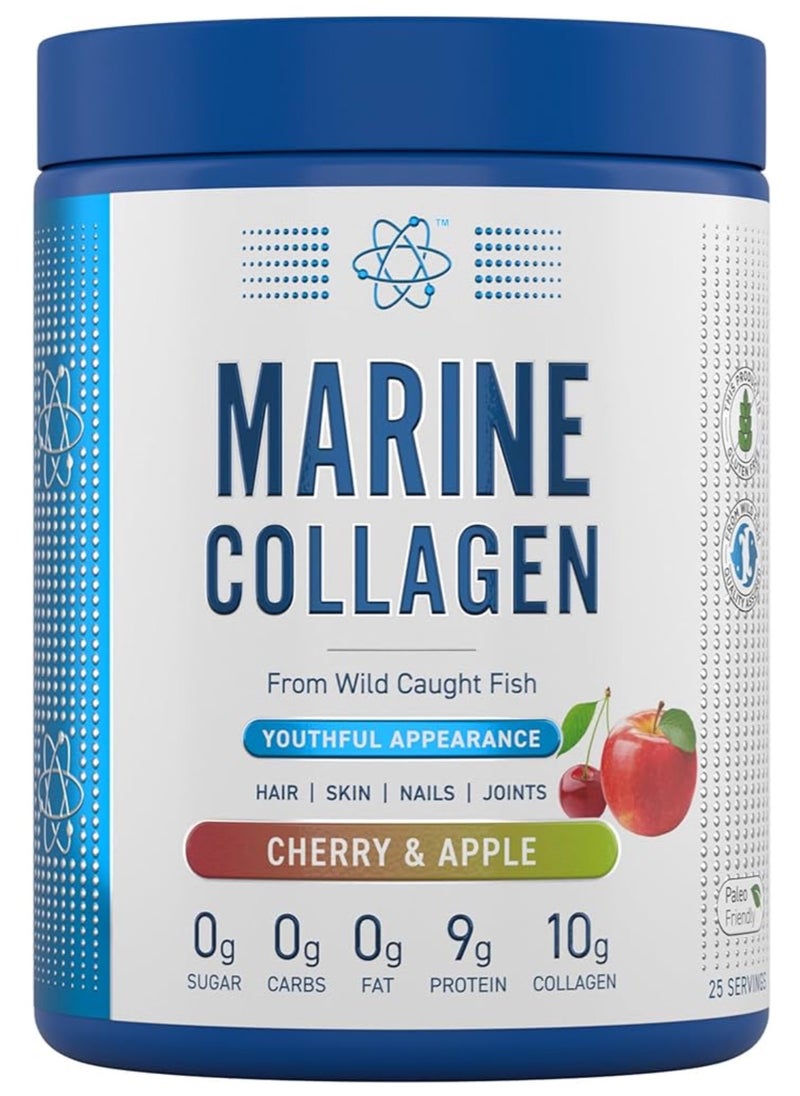 Marine Collagen Powder, Skin Hair Nails, 300g Cherry Apple