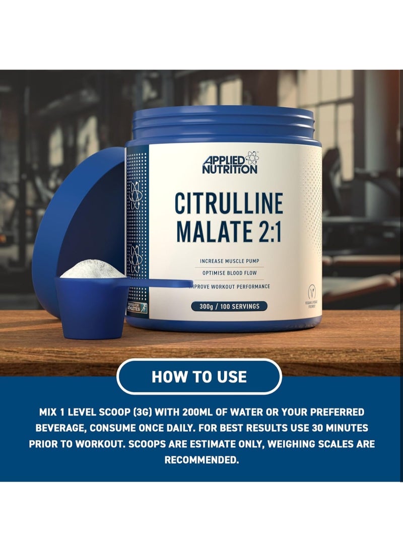 Citrulline Malate 2:1, 3000 mg, Increase Muscle Pump 300g