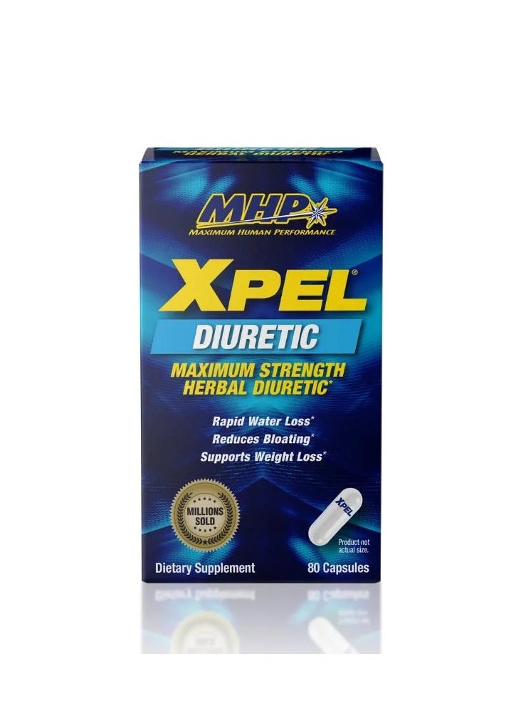 MHP Xpel Diuretic – Maximum Strength Herbal Diuretic for Rapid Water Loss and Weight Management