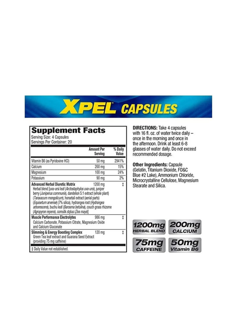 MHP Xpel Diuretic – Maximum Strength Herbal Diuretic for Rapid Water Loss and Weight Management