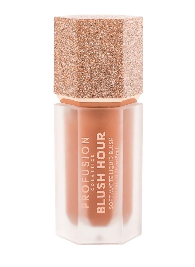 Blush Hour for Face Lightweight and Long Wearing Soft Matte Liquid Blush Provides Natural Finish Creamy Texture Which is Buildable Essential Beauty Tool for Raising Your Glow