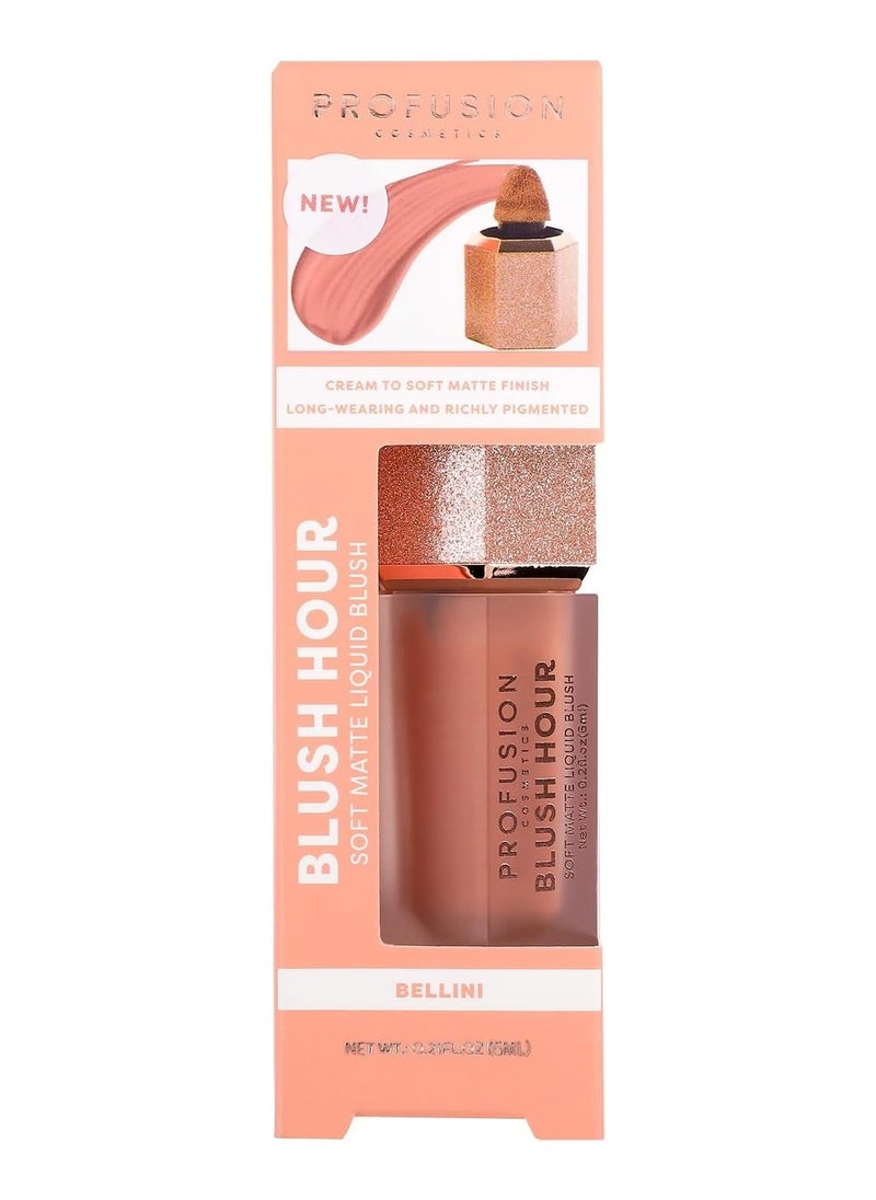 Blush Hour for Face Lightweight and Long Wearing Soft Matte Liquid Blush Provides Natural Finish Creamy Texture Which is Buildable Essential Beauty Tool for Raising Your Glow
