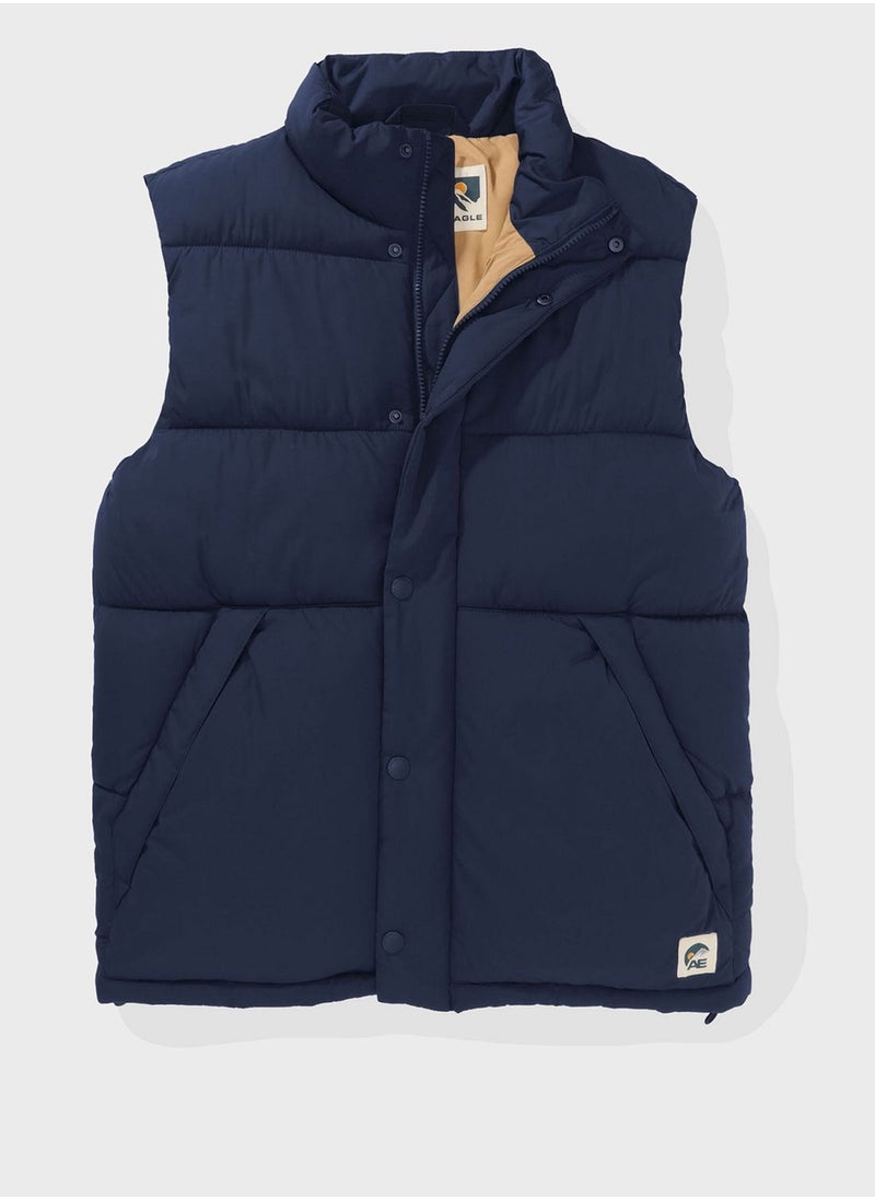 Zip Through Puffer Jacket