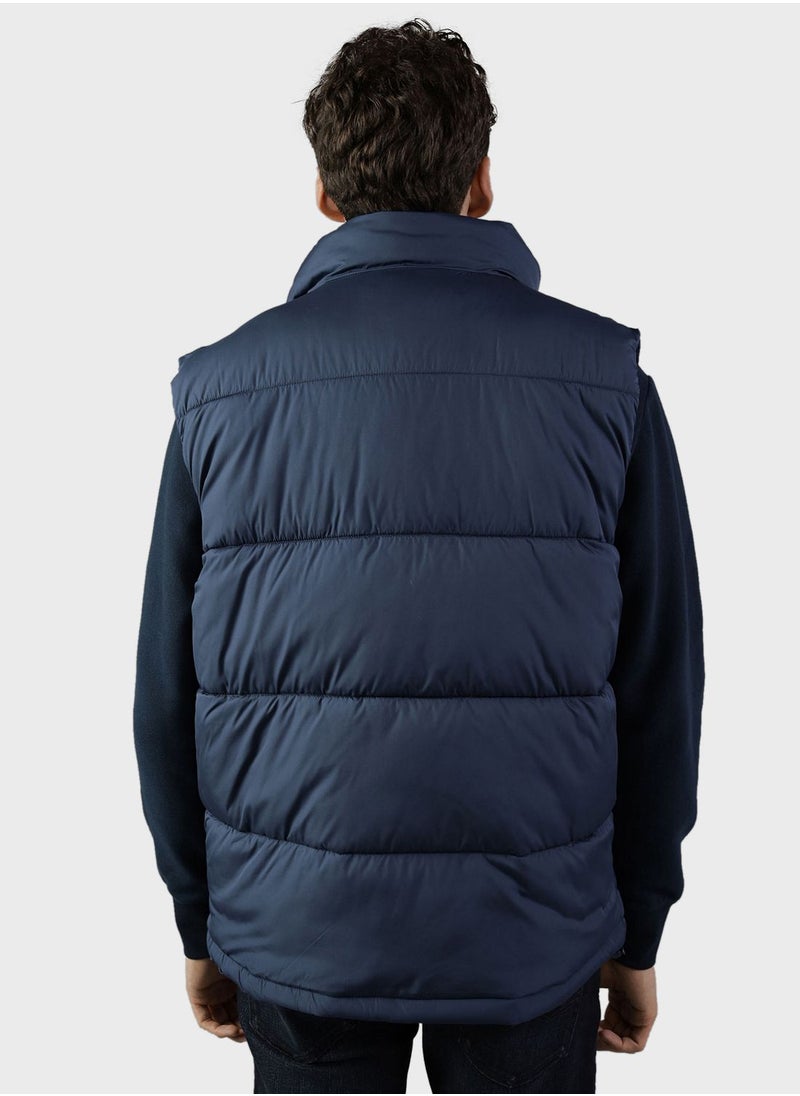 Zip Through Puffer Jacket