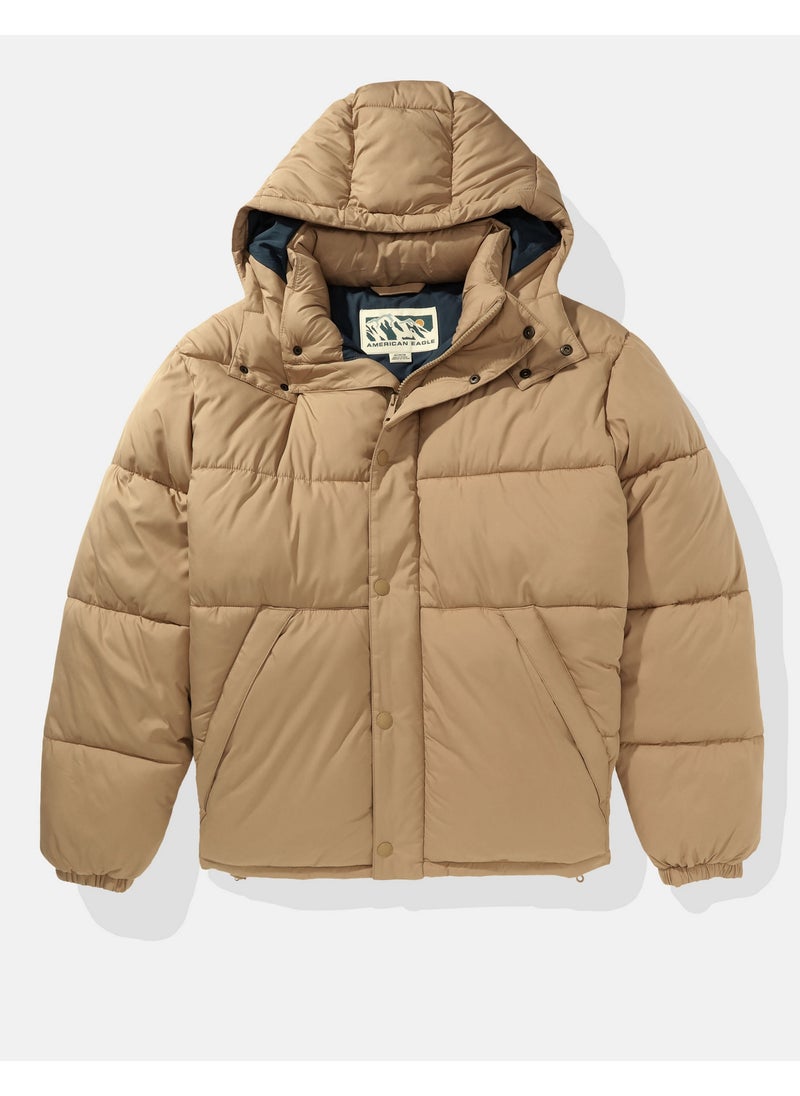 Zip Through Puffer Jacket