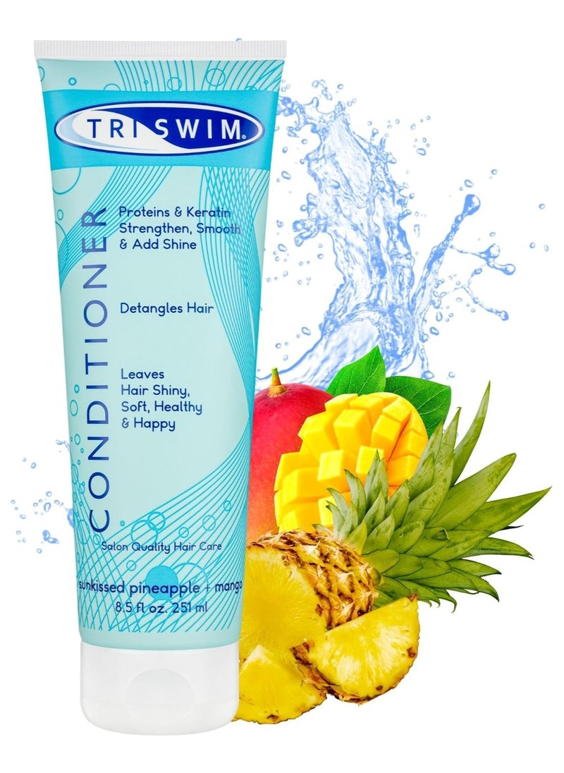 Swimmers Hair Conditioner After Swim Care Moisturizing Detangling Regenerating Vegan Conditioner For Swimmers 251ml