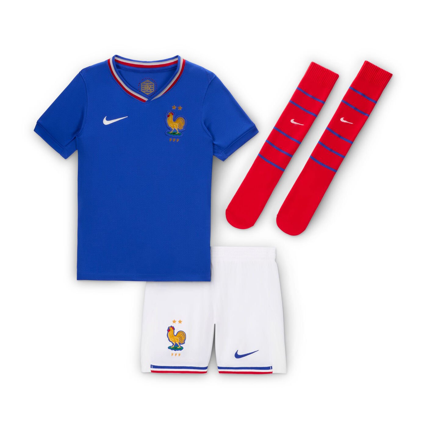 Kids' France 24/25 Goalkeeper Replica Football Kit